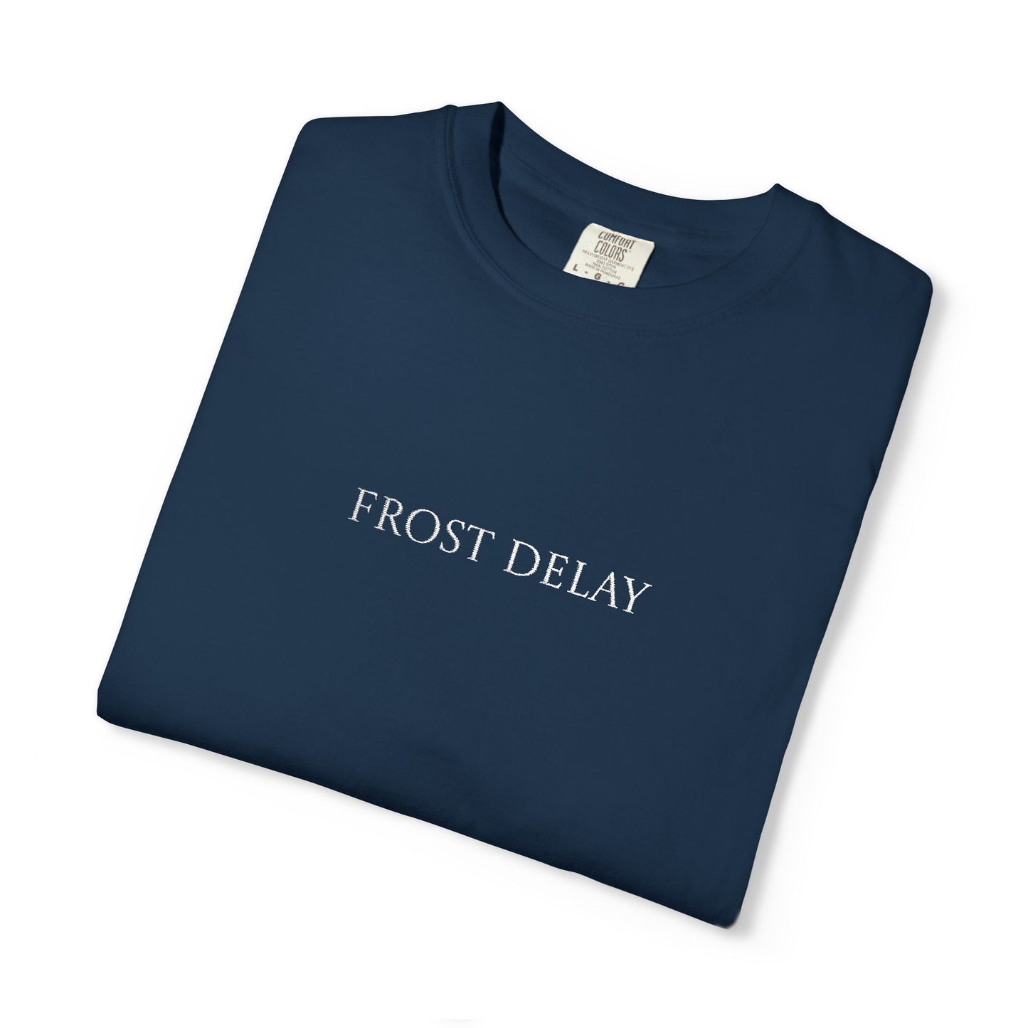 Frost Delay Embroidered T-Shirt