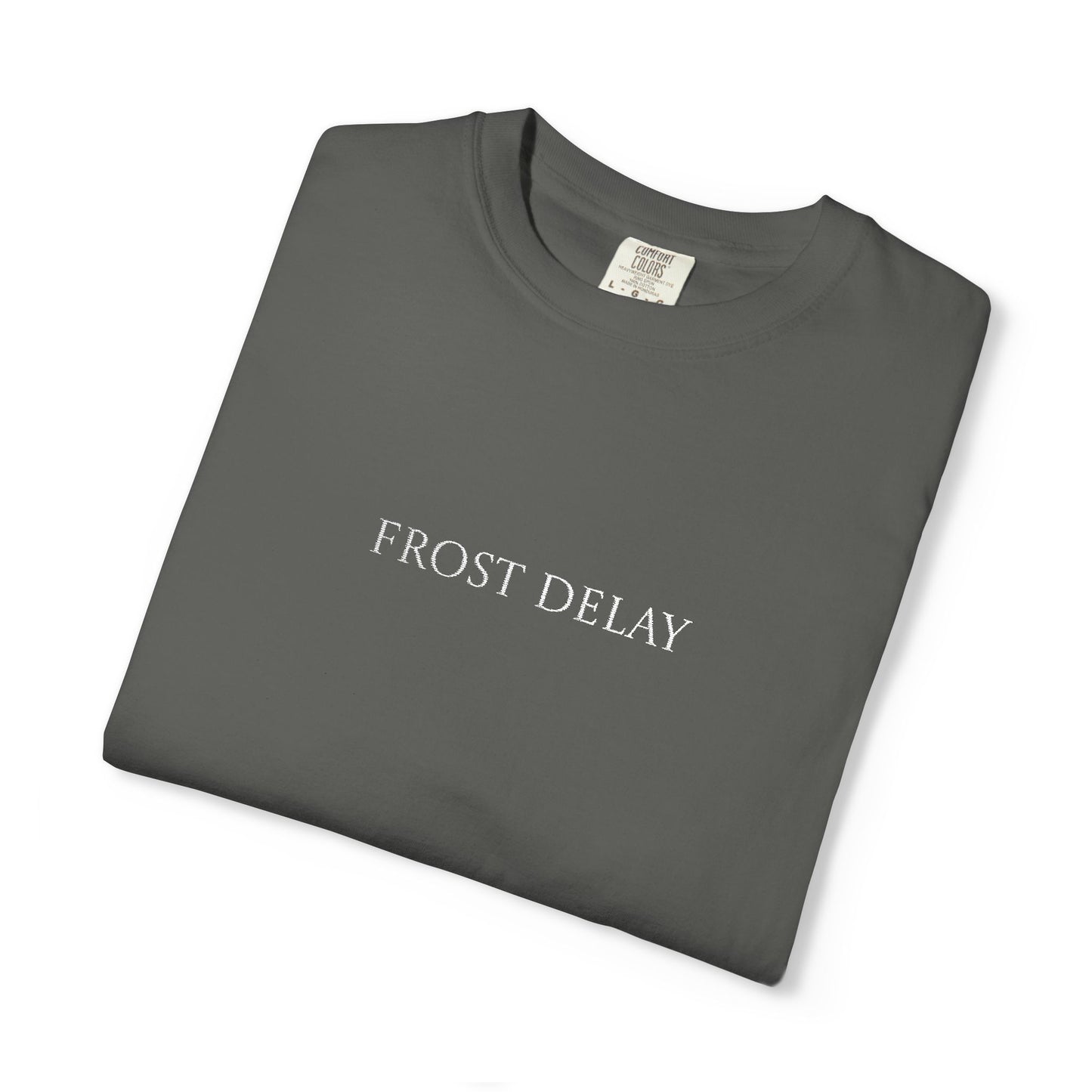 Frost Delay Embroidered T-Shirt
