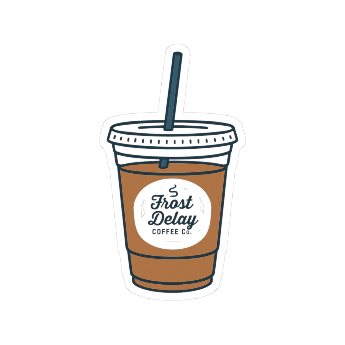 Frost Delay Coffee Cup Sticker