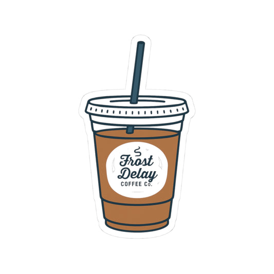 Frost Delay Coffee Cup Sticker